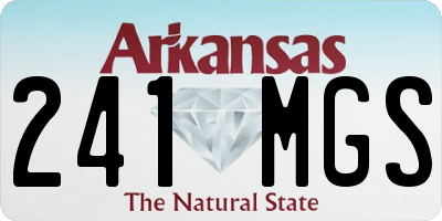 AR license plate 241MGS