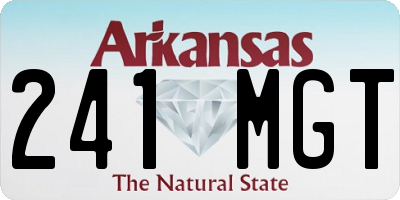 AR license plate 241MGT
