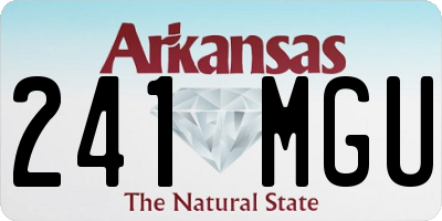 AR license plate 241MGU