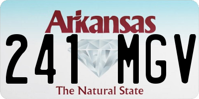 AR license plate 241MGV
