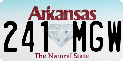 AR license plate 241MGW