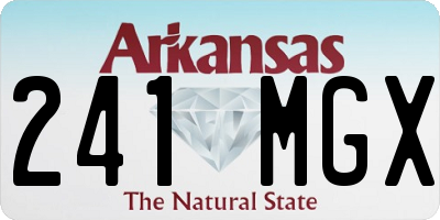AR license plate 241MGX