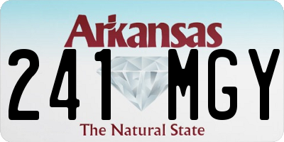 AR license plate 241MGY