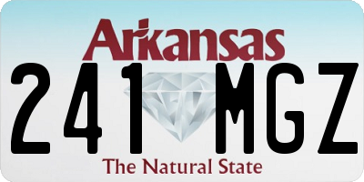 AR license plate 241MGZ