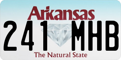AR license plate 241MHB