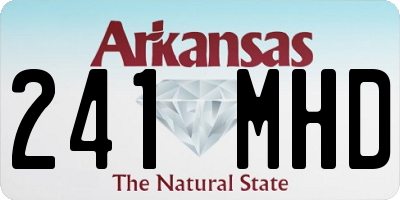 AR license plate 241MHD