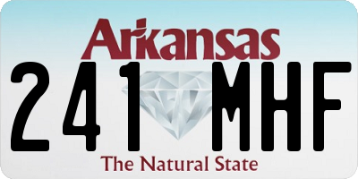 AR license plate 241MHF