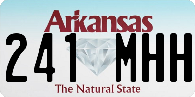AR license plate 241MHH