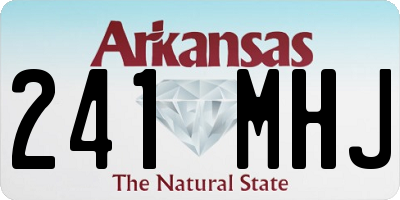 AR license plate 241MHJ