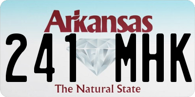 AR license plate 241MHK