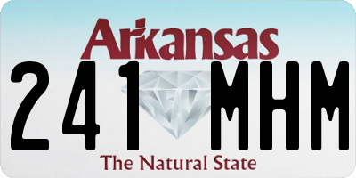 AR license plate 241MHM