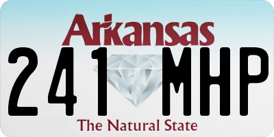 AR license plate 241MHP
