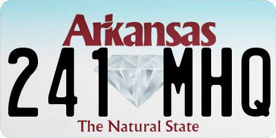 AR license plate 241MHQ