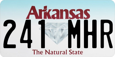 AR license plate 241MHR