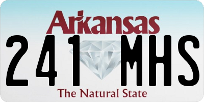 AR license plate 241MHS