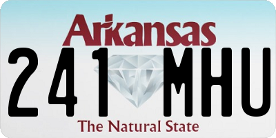AR license plate 241MHU