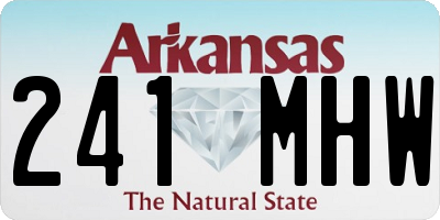 AR license plate 241MHW