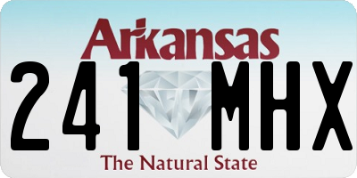 AR license plate 241MHX