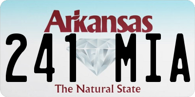 AR license plate 241MIA