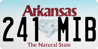 AR license plate 241MIB