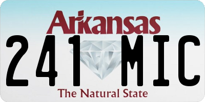 AR license plate 241MIC