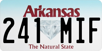 AR license plate 241MIF