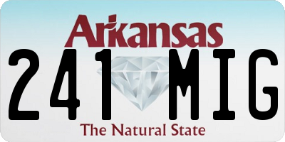 AR license plate 241MIG