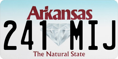 AR license plate 241MIJ
