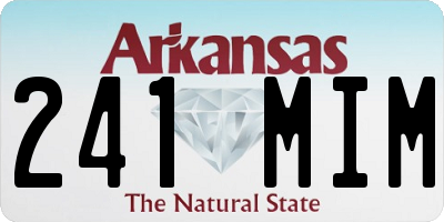 AR license plate 241MIM