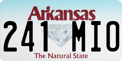AR license plate 241MIO