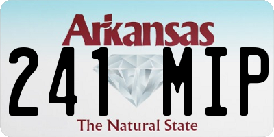 AR license plate 241MIP