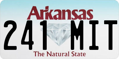 AR license plate 241MIT
