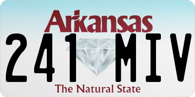 AR license plate 241MIV