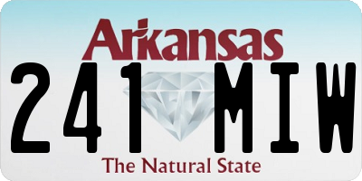 AR license plate 241MIW