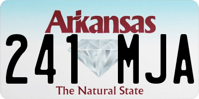 AR license plate 241MJA