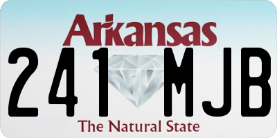 AR license plate 241MJB