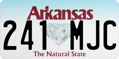 AR license plate 241MJC
