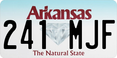AR license plate 241MJF