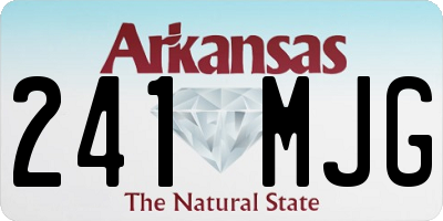 AR license plate 241MJG