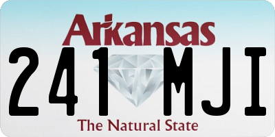 AR license plate 241MJI