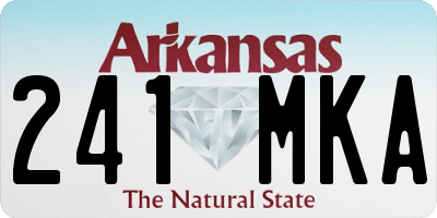 AR license plate 241MKA