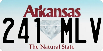 AR license plate 241MLV