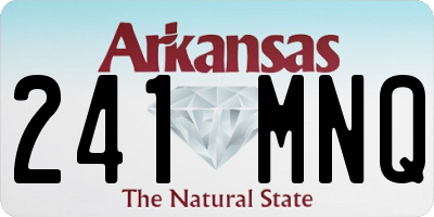 AR license plate 241MNQ