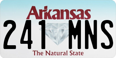 AR license plate 241MNS