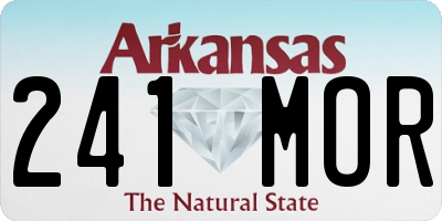 AR license plate 241MOR