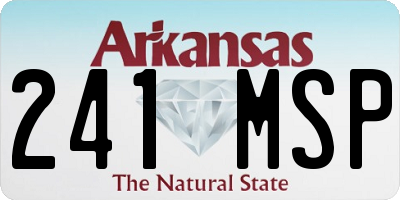 AR license plate 241MSP