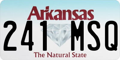 AR license plate 241MSQ