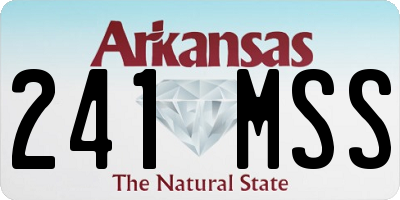 AR license plate 241MSS