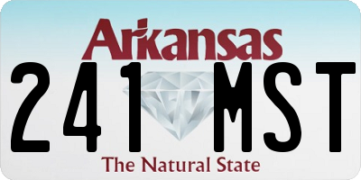 AR license plate 241MST