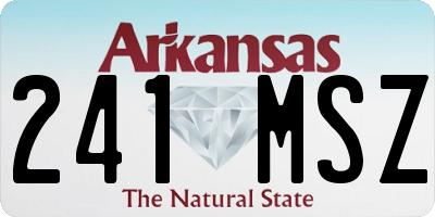 AR license plate 241MSZ